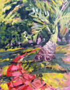 Path and Palm Tree at Delray Studio